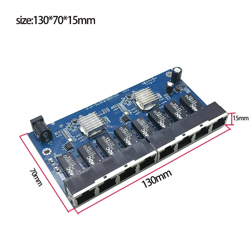 이더넷 네트워크 산업용 스위치 모듈, 5 포트, 10, 100, 1000M, 5V-16V