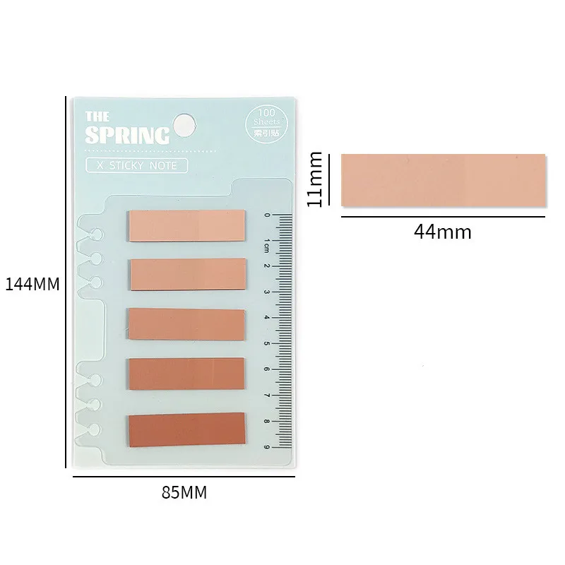 100 Sheets/pack Colorful Sticky Notes Memo Pad Label Note Bookmarks Notepad School Office Student Stationery Supplies 5