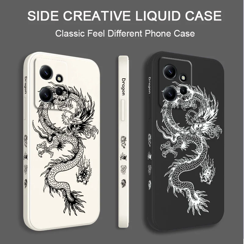 Dragon Groaned Liquid Silicone Phone Case - Premium Protection