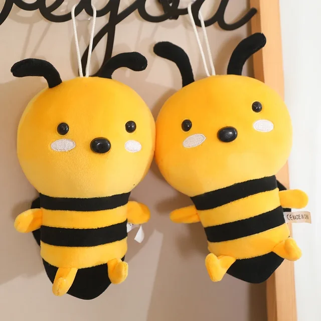 2 Sizes Lovely Cartoon Bee Plush Toys Chubby Stuffed Cute Bee Pendants Doll Kawaii Decor For Window/Door/Car Funny Gift 5 2 Sizes Lovely Cartoon Bee Plush Toys Chubby Stuffed Cute Bee Pendants Doll Kawaii Decor For Window/Door/Car Funny Gift 5