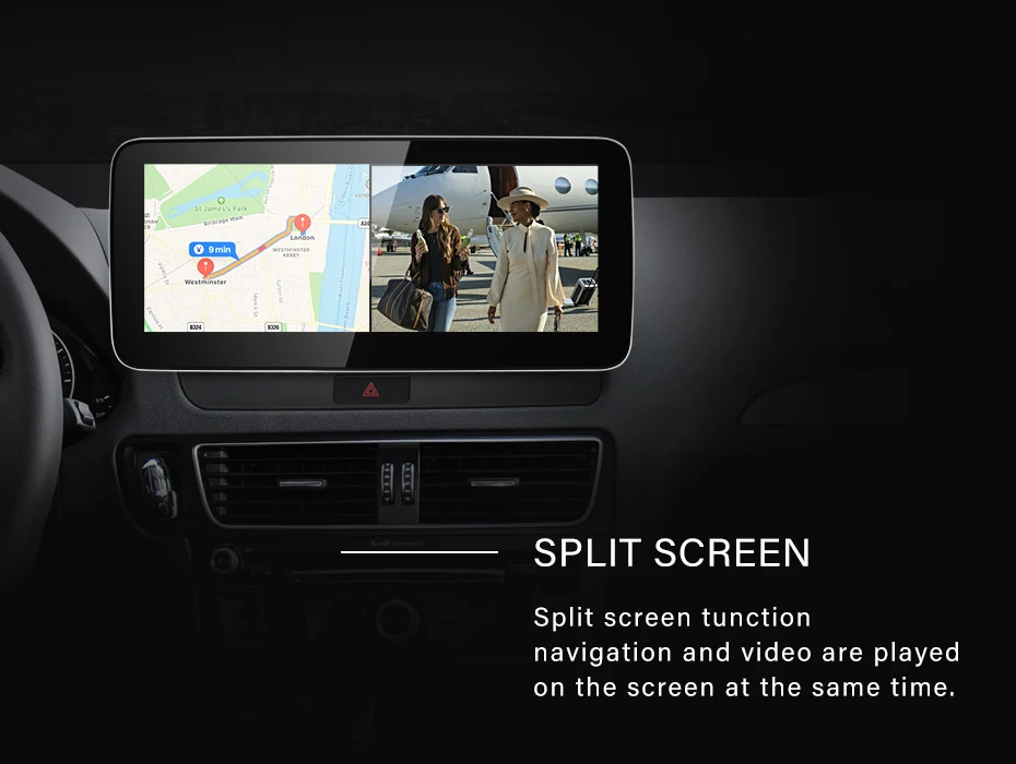 Snapdragon665 8G 128G Android13 Wireless Carplay AUTO For AUDI 09-16 Q5 Car Vide