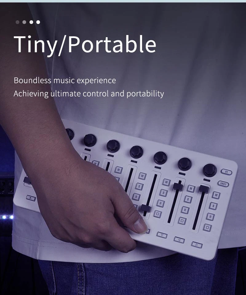 M-VAVE Wireless MIDI Controller, Mixing Console, BT Connection, USB, Mixer para a maioria dos instrumentos eletroac&uacute;sticos