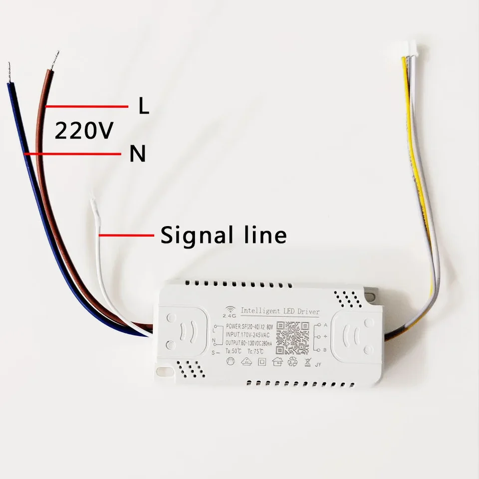 Driver LED 2.4G Con Telecomando E Controllo APP Per Lampadario Dimmerabile – 220V, 60-80W X2 - 3