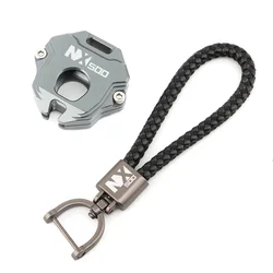 Premium Motorcycle Embroidery Keyring Key Chain Cover Case Shell (1 set  Titanium)