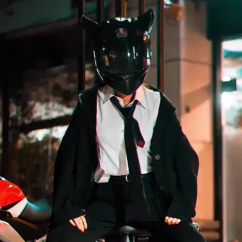 Cute Fox Cat Ears Helmet Decoration 