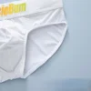 Men's briefs milk silk low waist elastic comfortable u convex bag colorful words 2