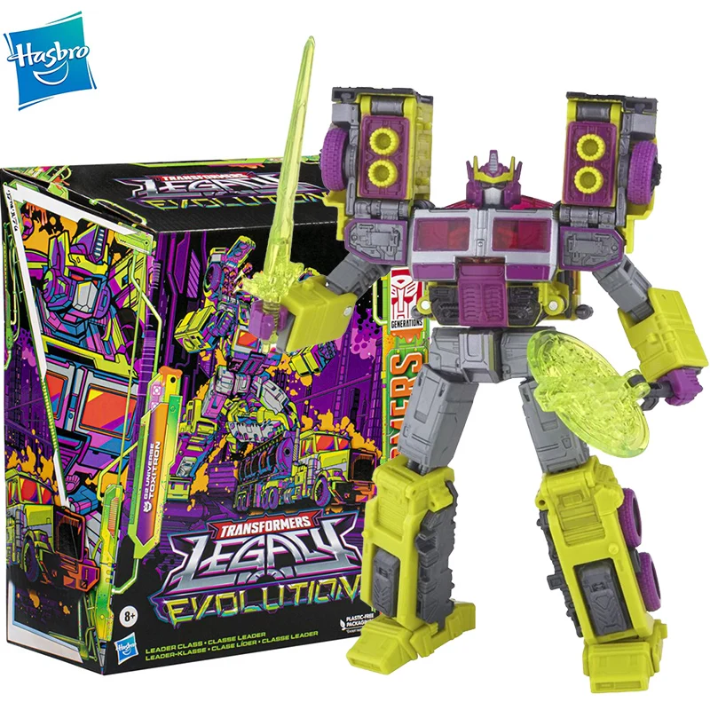 

In Stock HASBRO Original Transformers Legacy Evolution Leader Class Toxitron Anime Action Figures Model Collection Toy