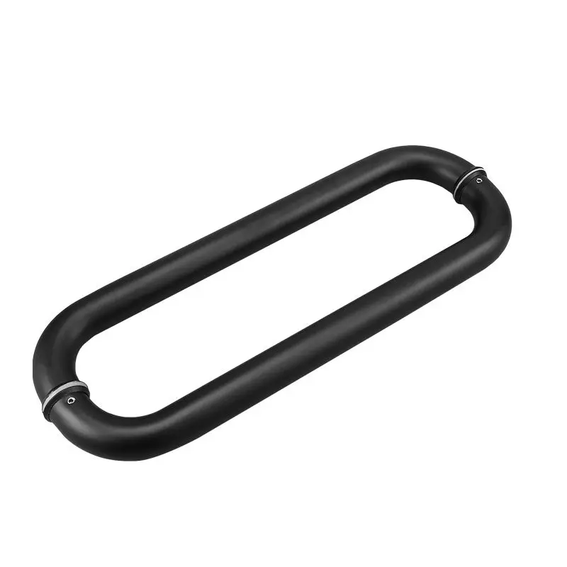 1 Pair Stainless Steel Glass Door Handle Bathroom Door Handrail Knob Home Decoration Repair Improvement Bathroom Accessories