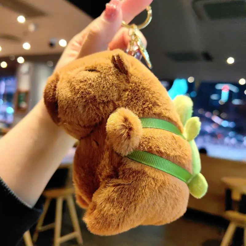 Cute Capybara Pendant Keychain Pufferfish Plush Toy Soft Doll Gifts Carry-on Bag Kawaii Pendant Creatuve Fluffty Animal Kid Gift plush toy plush doll plush keychain key chain capybara plush toy