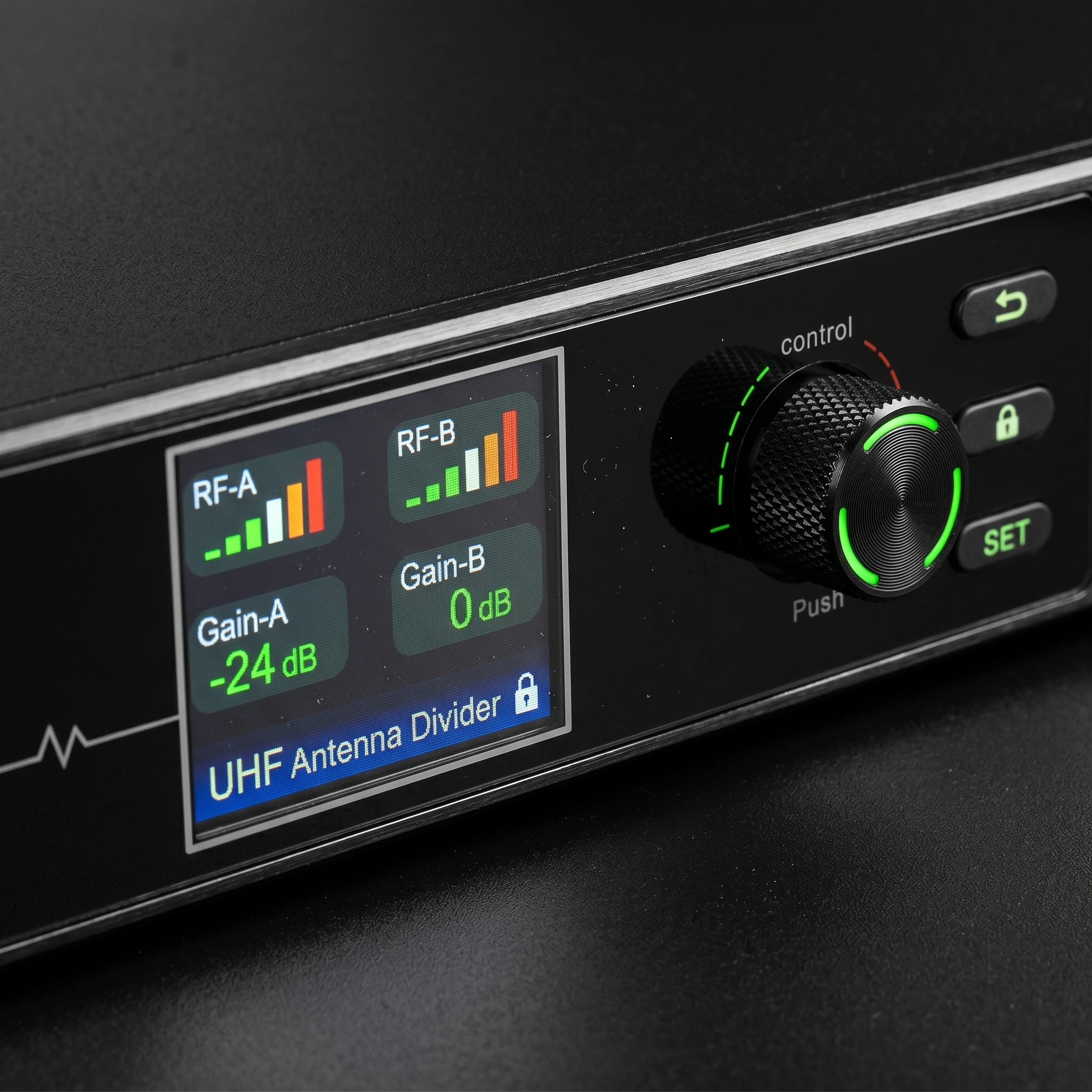 폴킷슨 AT-16pro UHF 안테나 분배 시스템 고이득 버터플라이 안테나 무선 마이크 앰프 스플리터 제로 레이턴시