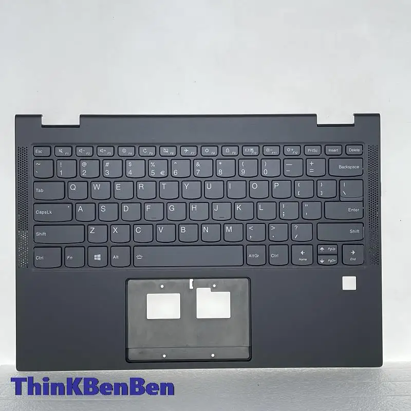 

Black Palmrest Upper Case Shell Cover With Backlit US English Keyboard For Lenovo Yoga C630 13Q50 Laptop