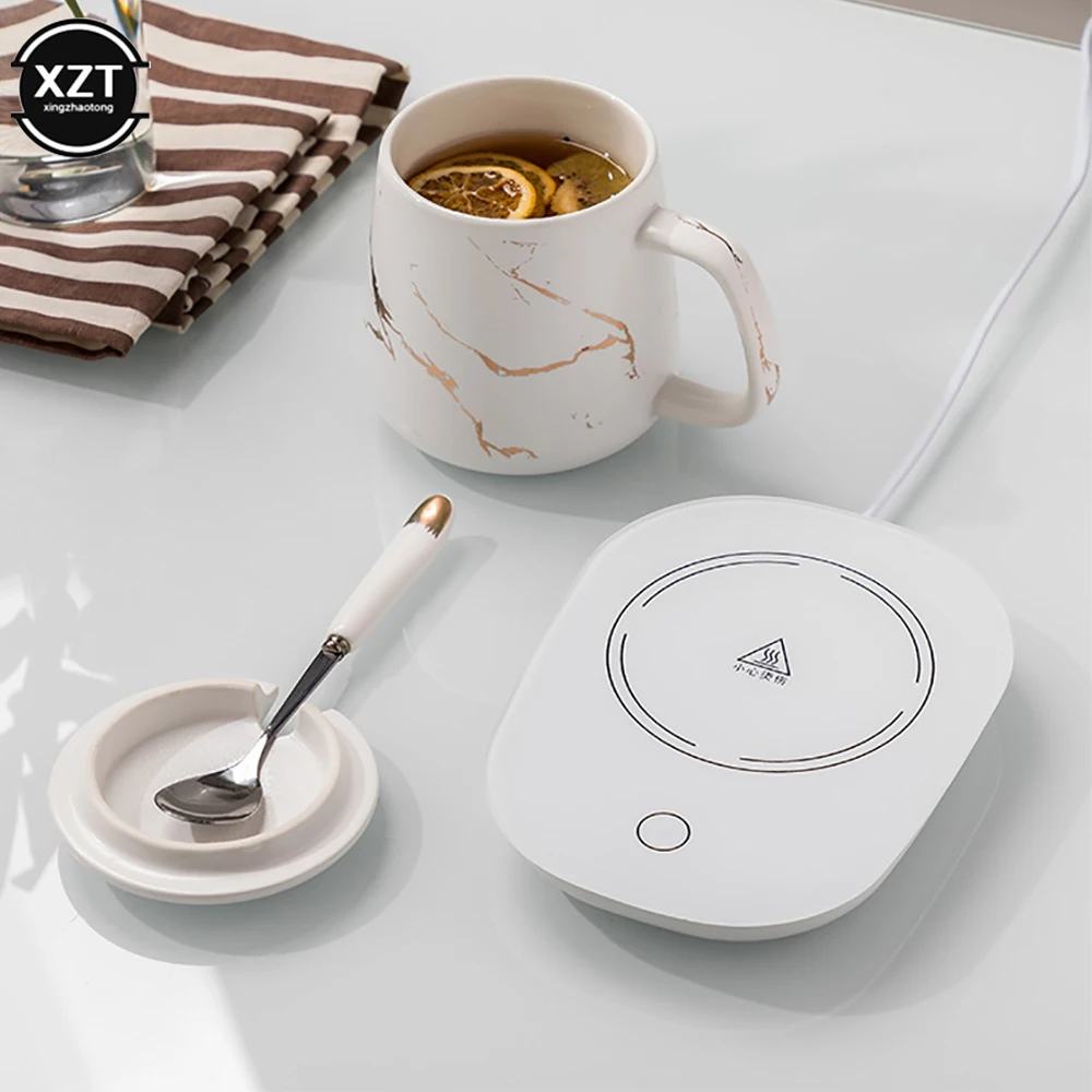 Portable USB Coffee Mug Cup Warmer Insulation 55 °C Thermostat