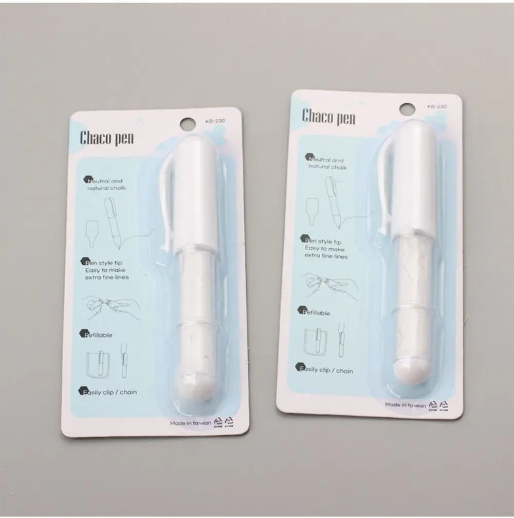 Chainho,Tailor's Pen Shaped Chalk,With Powder Inside,Portable,DIY Sewing & Quilting Tools, 4 Color,Easy For Clean,25TL30