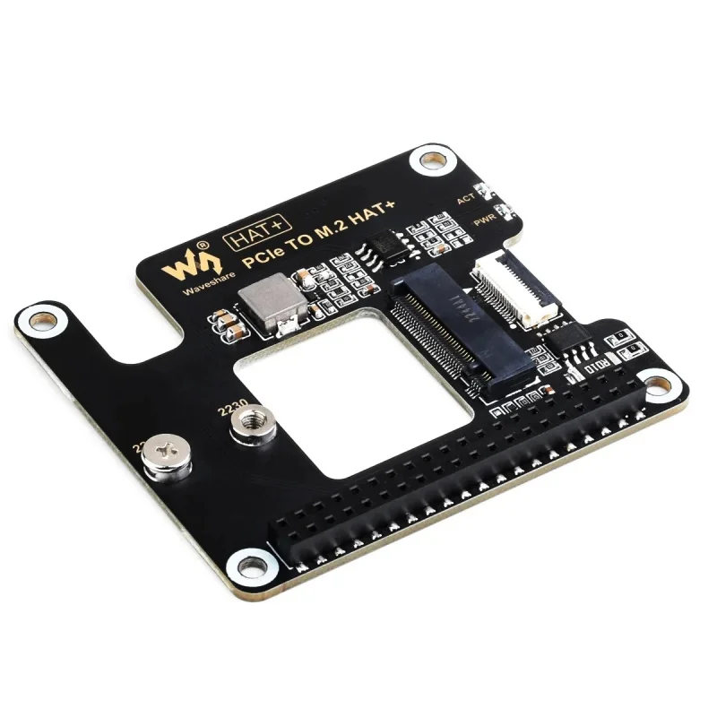 

PCIe To M.2 Adapter for Raspberry Pi 5, Supports NVMe Protocol M.2 Solid State Drive, High-speed Reading/Writing, HAT Standard