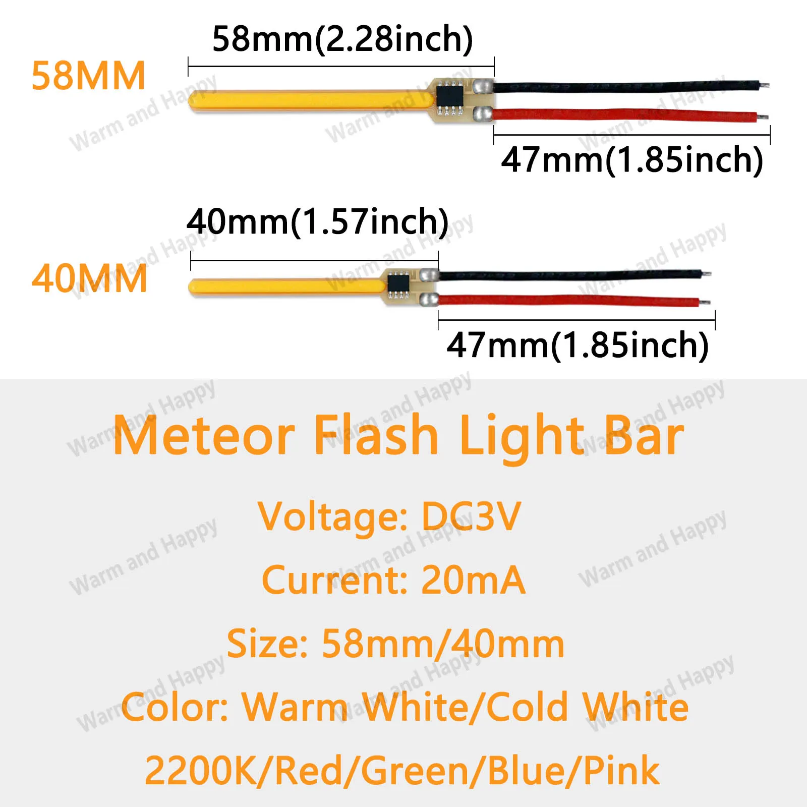 LED Meteor Shower Filament Light String Accessories