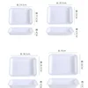 Plastic Rectangular Deepening Tray Deli Dish Bread Plate Breakfast Tray Multifunctional Cup Sundries Storage Kitchen Supplies 3