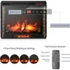 Modern 70" Electric Fireplace Heater Mantel TV Stand & Media Entertainment Center for TVs up to 68" with Energy-Efficient Heater 6