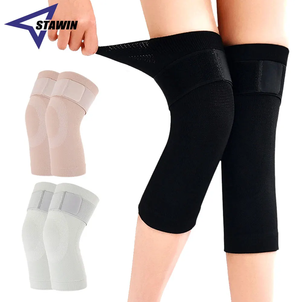 

1Pair Compression Knee Sleeves Elastic Knee Brace for Arthritis Pain Relief, Leg Pain Management, Knee Support for Sport Running