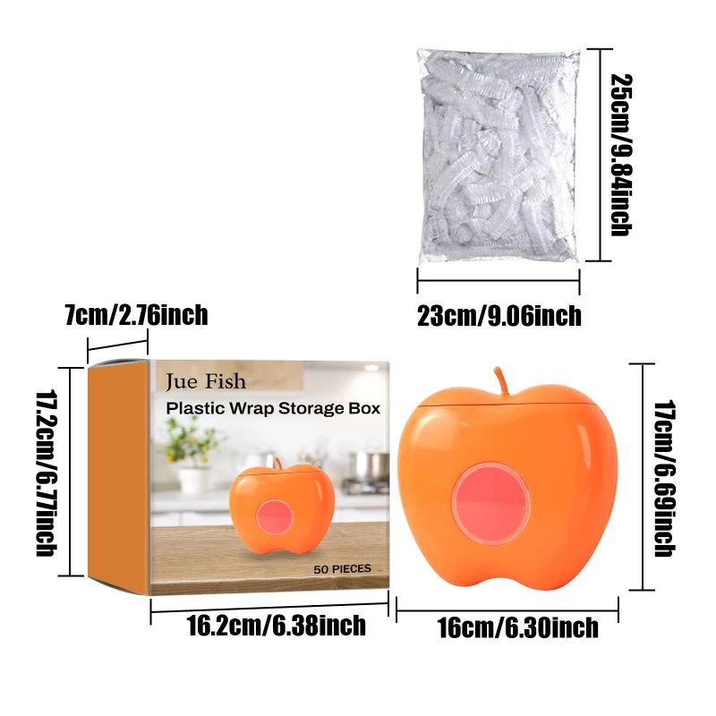 

Efficient Wrap Storage Box with 50 Plastic Wrap Bag Wall Mounted F1CC
