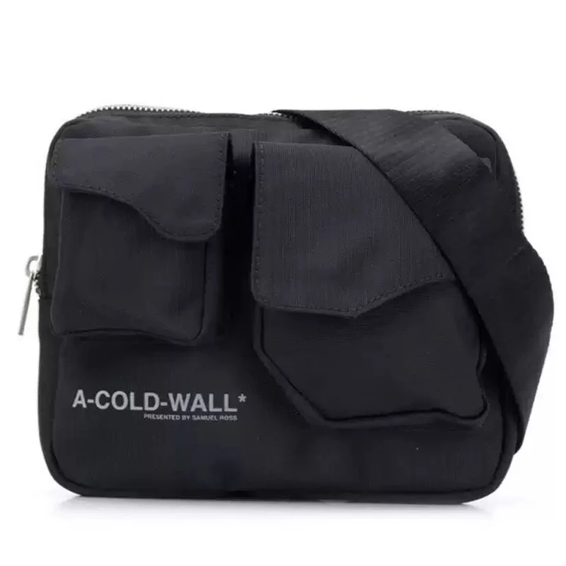 

ACW Double Pocket Waist Bag Shoulder Crossbody Bag Male And Female Couples Paragraph Youth Hip-hop Bag