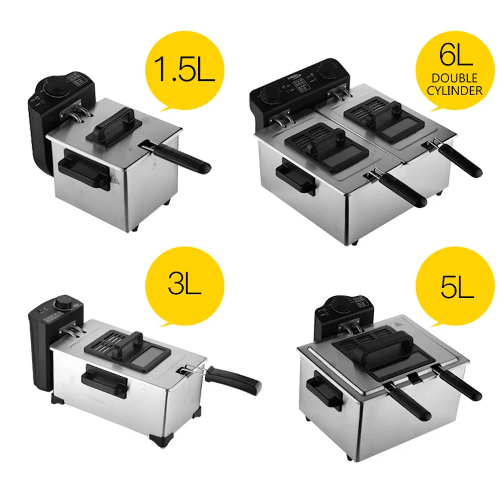 Fryer Fryer French Fries Machine Small Oil Pan Commercially Opened Electric