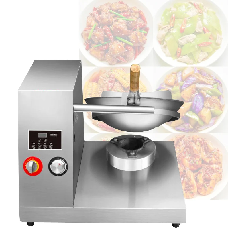 

Commercial Intelligent Electric Automatic Egg Fried Rice Cooking Auto Drum Rotating Gas Electric Fried Rice Robot Wok Machine