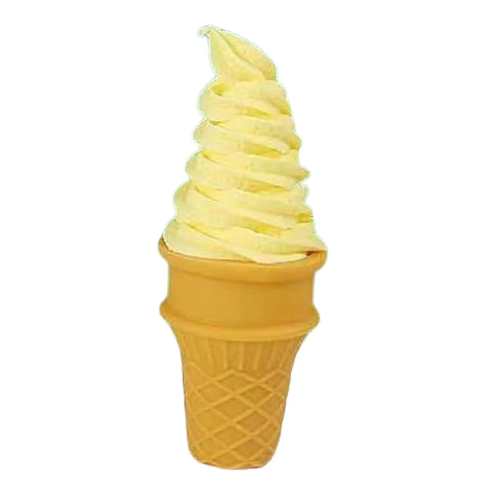 Ice Cream Cone for Display, Pretend Food Item, Cake Decoration Model for Desktop Use