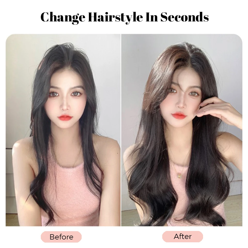 Synthetic Curly Wavy Hair Extension Wig for Women