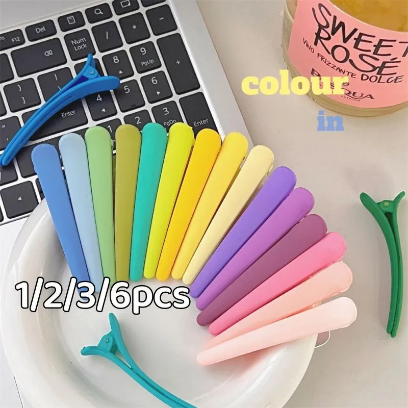 

1/2/3/6pcs Finish Trendy Duckbill Clip Practical Invisible And Non-slip Inspired Fashion Rising Trend Fashionable Convenient