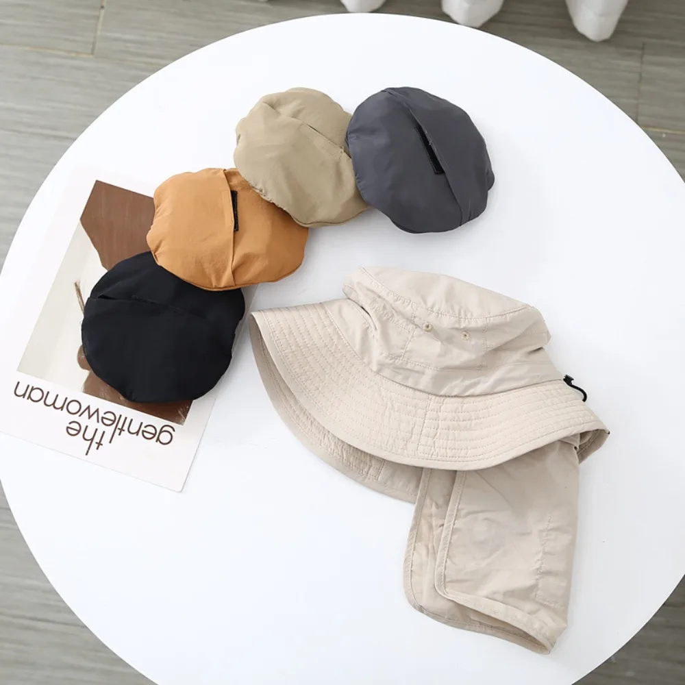 

Anti-UV Protection Fisherman Hat New Foldable Waterproof Outdoor Hat Lightweight Mountaineering Caps Women
