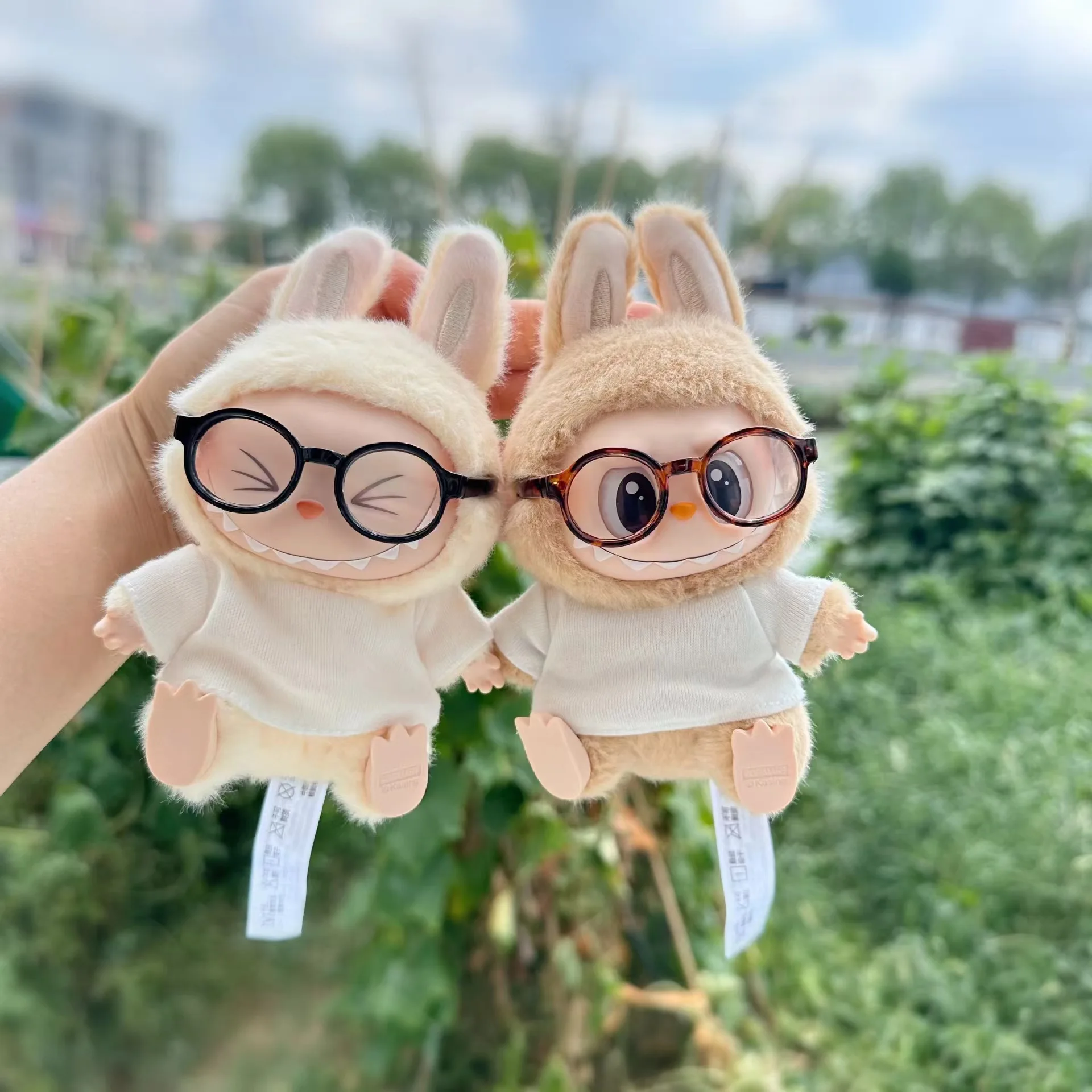 Labubu Glasses Accessories - Transparent Plastic
