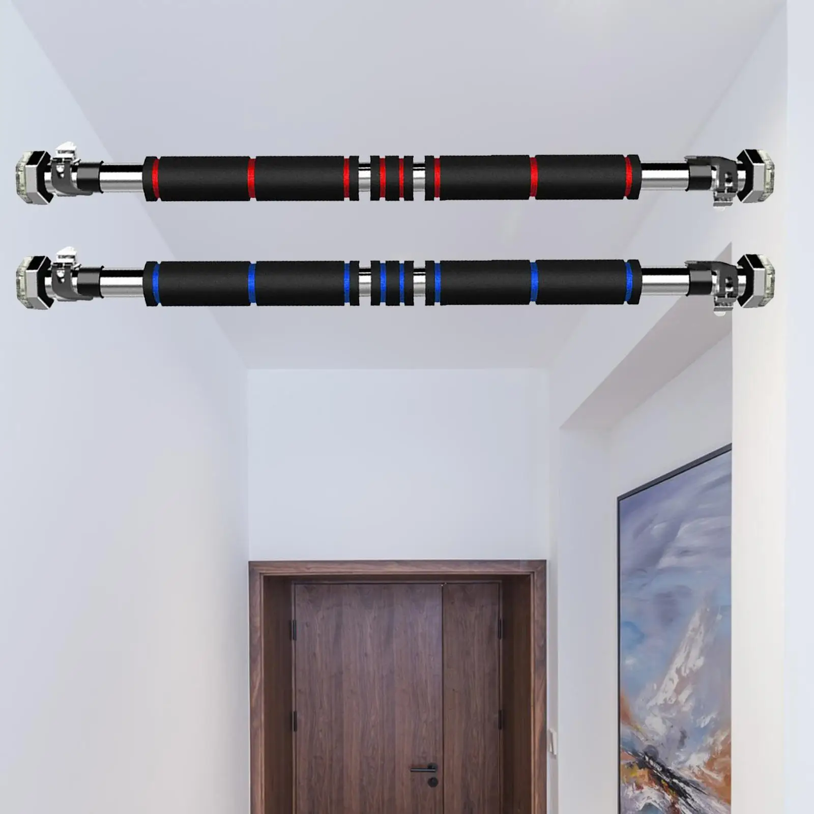 Pull up Bar No Screws Doorway Chin up Bar Door Horizontal Bar 31.5 to 51.2