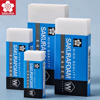 5 pièces Sakura mousse gomme professionnelle dessin Art croquis gommes en caoutchouc crayon gomme haute polymère XRFW-100