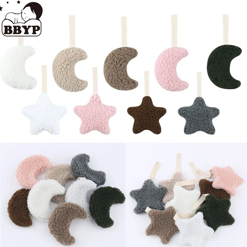 

Baby Pacifier Clip Chain Pendant Lovely Star Moon Shaped Pacifier Clip Holder Decor Hanging Ornament for Newborn Infants