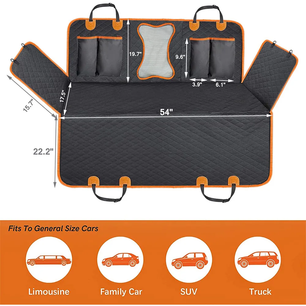 Title 5, Dog Car Seat Cover Waterproof Pet Travel Dog Ca...