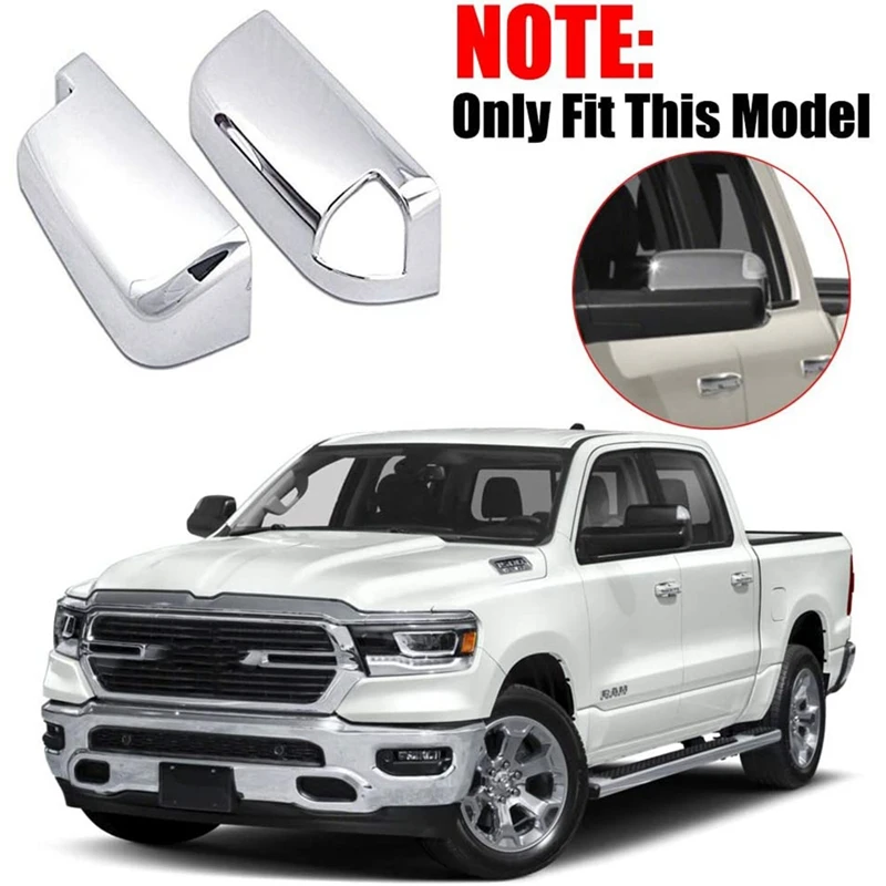 

Накладки на зеркало заднего вида из АБС-пластика для Dodge 2009-2018 Ram 1500-2010 Ram 2018 2500 3500 с вырезом сигнала
