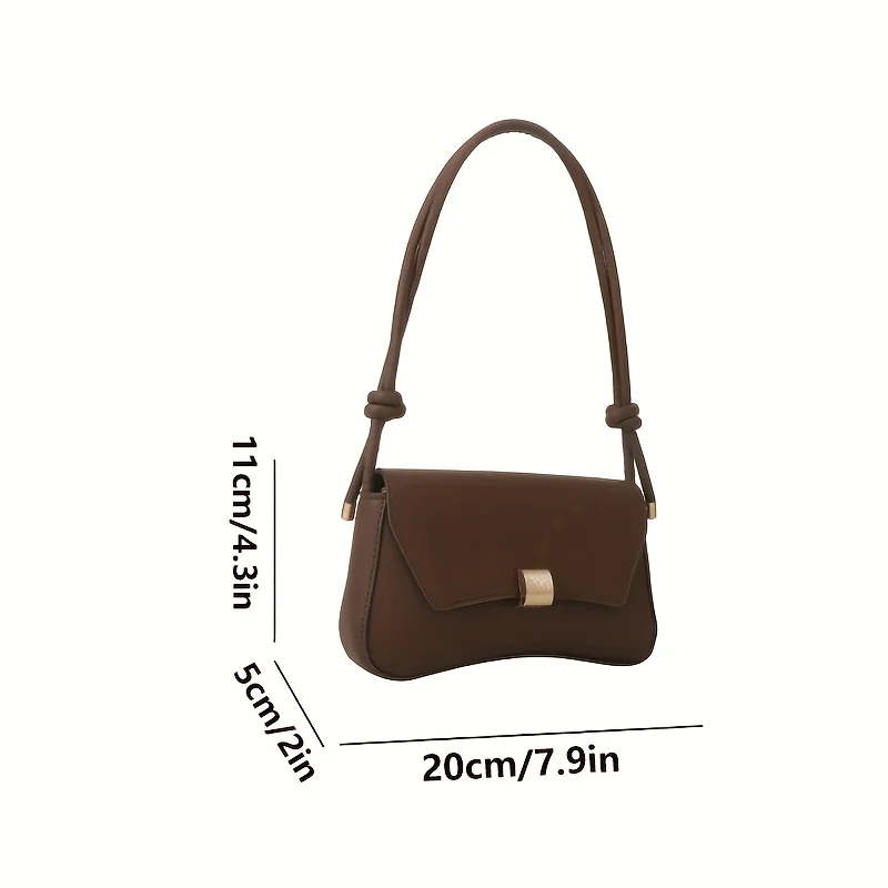 Vegan Crossbody Bag, Lightweight Solid Color Flap Purse, Design for Women Teens, Ideal for Office, College, Travel, Daily Use