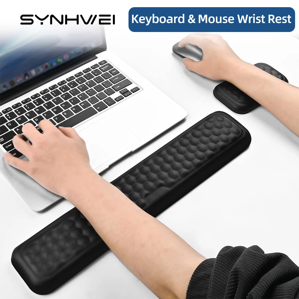 

Mouse pad Wrist Support Ergonomic Memory Foam Mouse Wrist Rest Support Pad Cushion for Computer Laptop Office Work Gaming