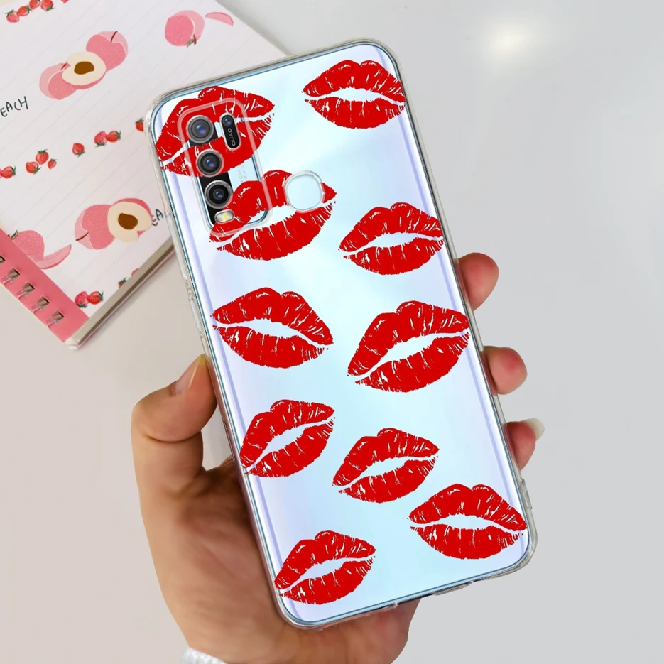 Fashionable Painted Clear Silicone Soft TPU Phone Case Cover