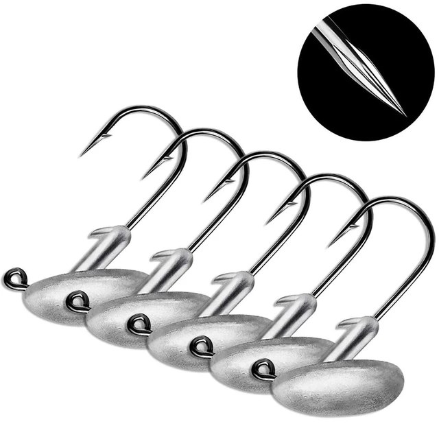 ICERIO 25PCS High Carbon Steel Saltwater Anti Corrosion Kahle Hook