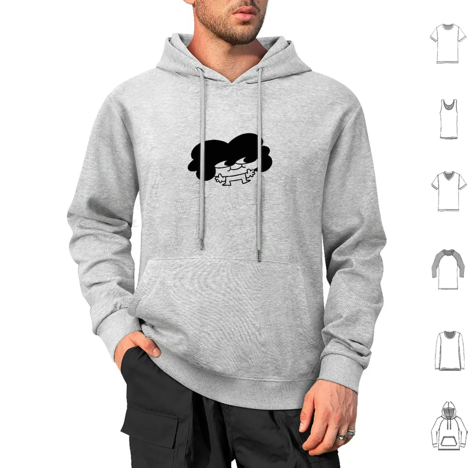 Sr Pelo Youtuber Felpe Con Cappuccio Manica Lunga Sr Pelo Sr Pelo Game Sr Pelo Lover David Axel Cazares Casanova Monkey Mocey Nero