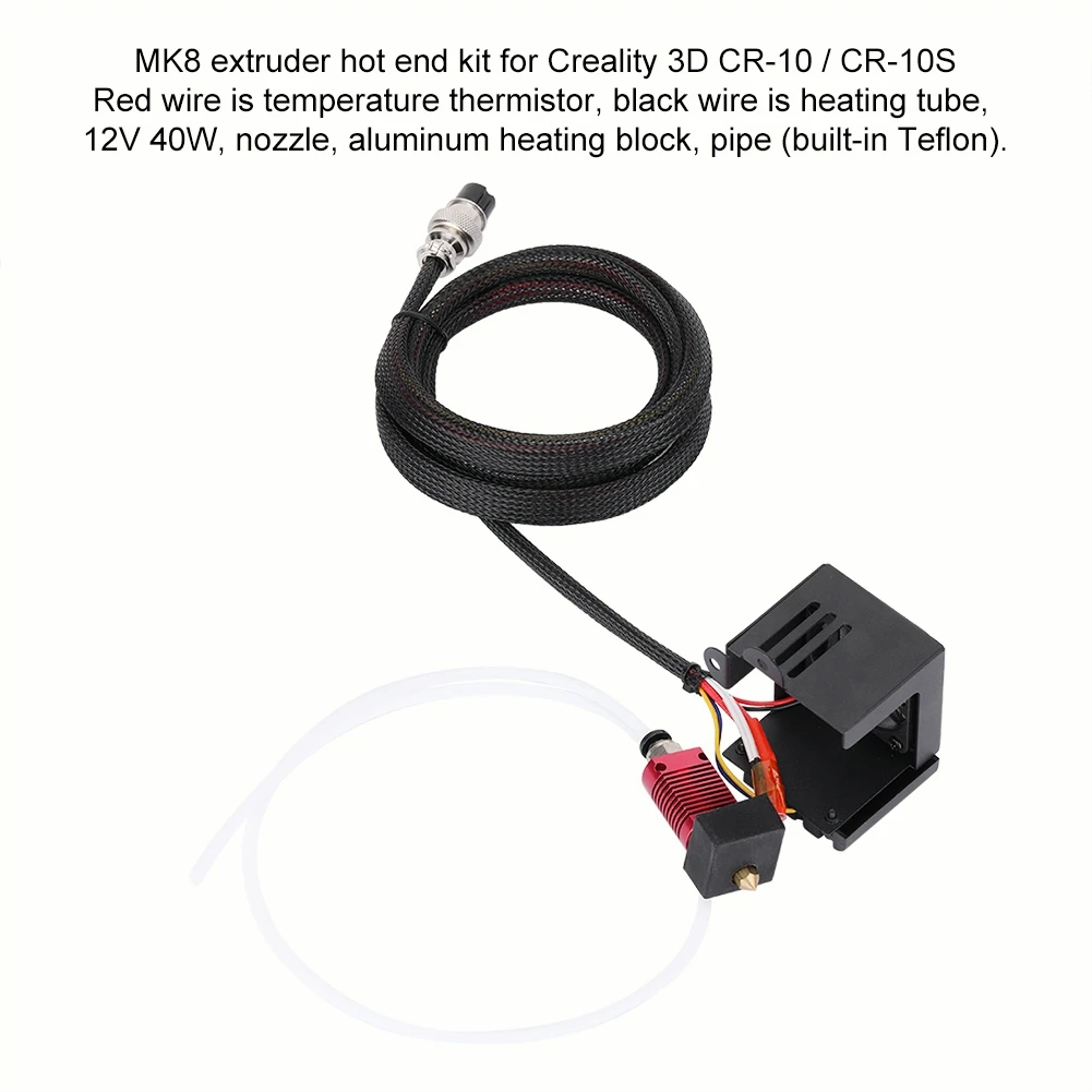 CR10 Hotend Hotend Extruder 3D Printer Stainless Steel J  Hotend Extruder Spray Nozzle Kit For Creality CR-10/10s S4/