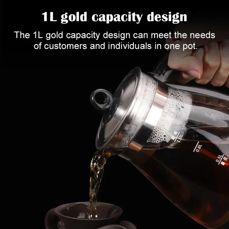Fully automatic steam tea maker dark tea glass health pot heat preservation electric tea pot electric kettle 1L 220V 3
