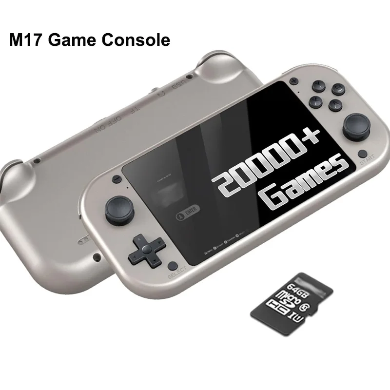 M17 Retro Handheld Electronic Video Game Console 4.3'' IPS Screen