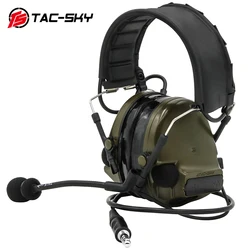 TAC-SKY COMTAC New Detachable Headband Silicone Earmuffs Military Noise Reduction Tactical Headphones COMTAC III