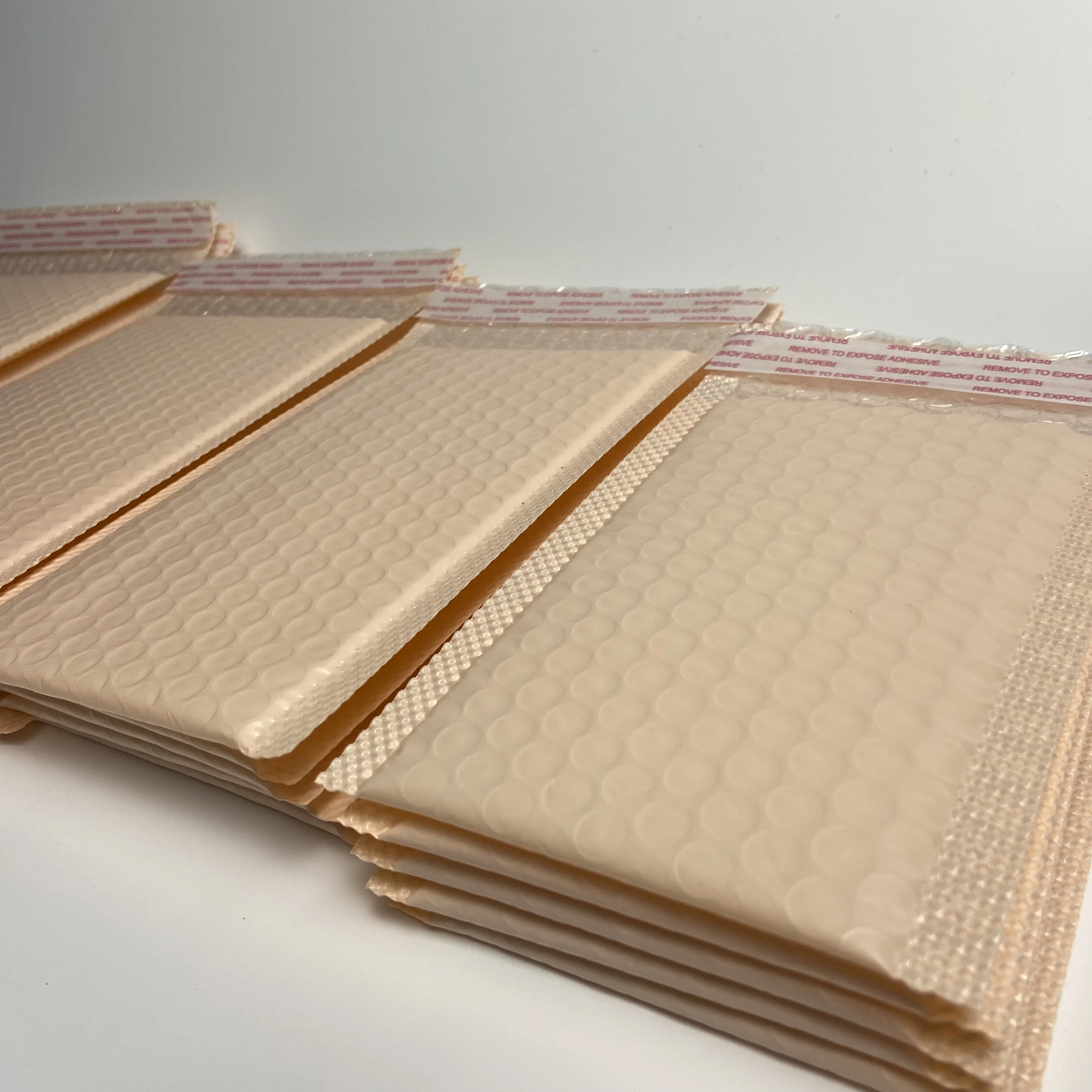 10PCS Bubble Mailers Nude Color Shipping Bags Self-Seal Packaging Bags Padded Envelopes Packaging For Small Business
