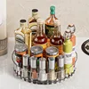 360° Rotating Plastic Storage Bins|Clear Cabinet Organizer for Kitchen/Pantry/Fridge/Cosmetic |Space-Saving Round Container 2