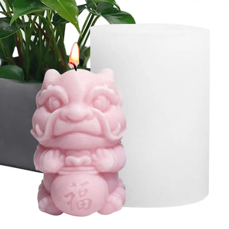 

Silicone Dragon Mold Cartoon Dragon Shaped Candle Mold Dragon Head Silicone Candle Mold | Heat-resistant Making Resin Plaster