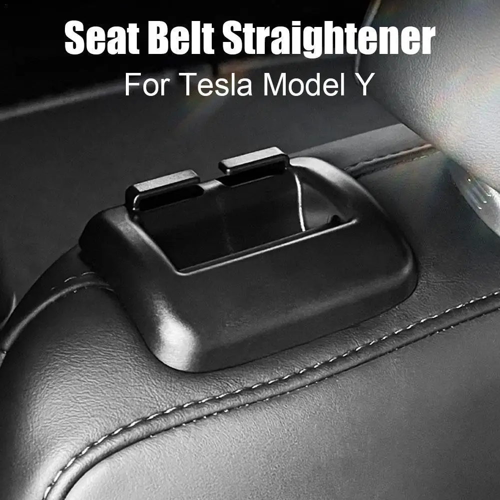 

Для заднего ремня безопасности Tesla Model Y, аксессуары для салона автомобиля, направляющая для заднего ремня безопасности, ограничитель пряжки ремня безопасности, защитный инструмент, новинка 2023