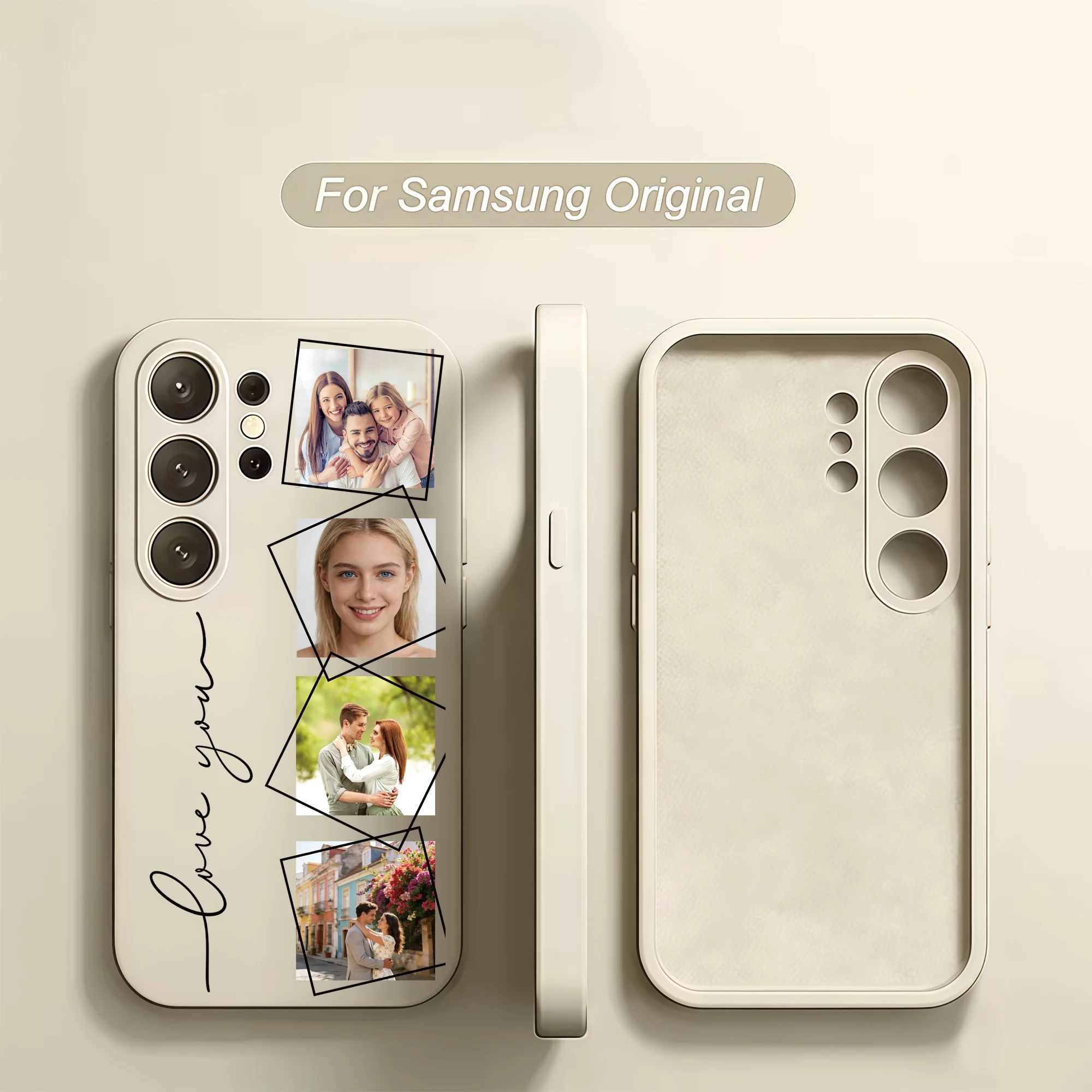 Personalized Four Pictures Custom Photo Phone Case For Samsung Galaxy thumbnail 5